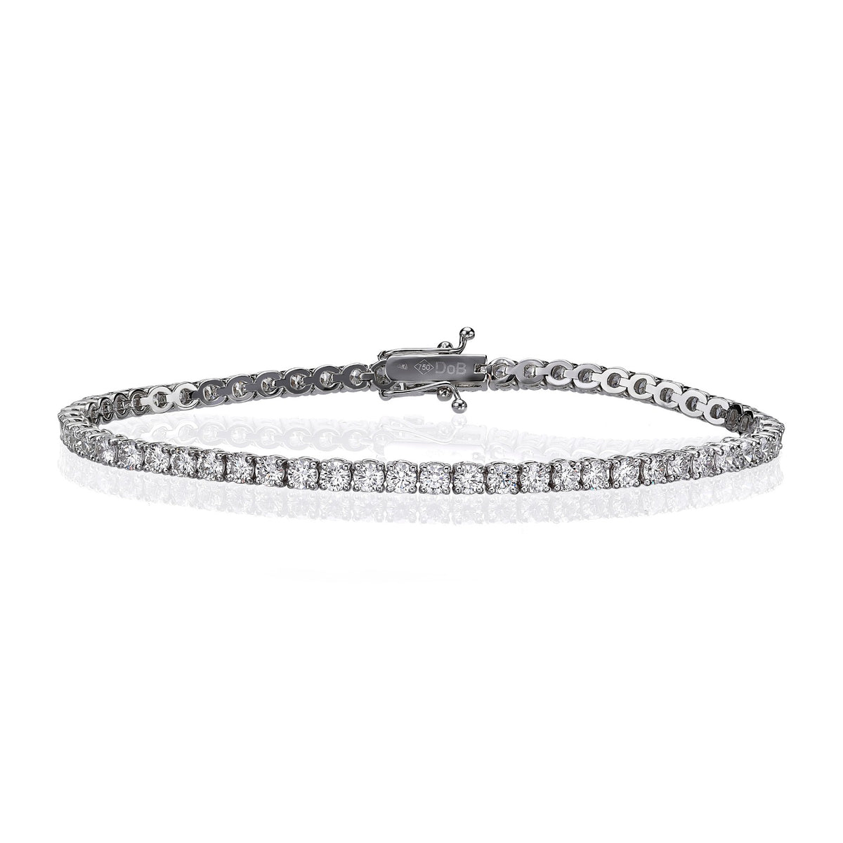 Round Brilliant Diamond Tennis Bracelet