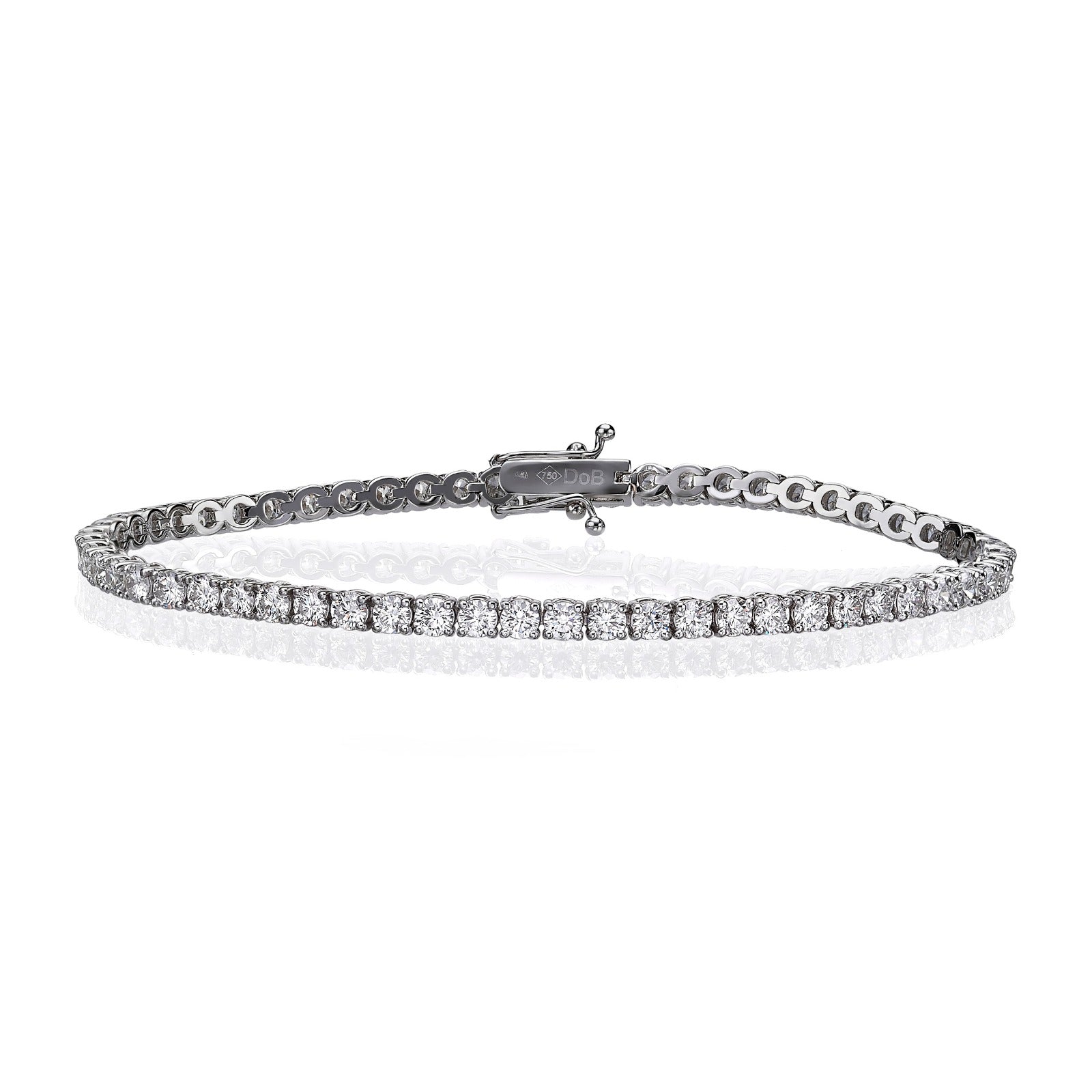 Round Brilliant Diamond Tennis Bracelet