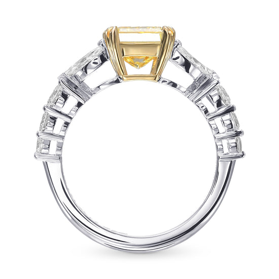Fancy Intense Yellow Radiant Diamond Extraordinary Ring