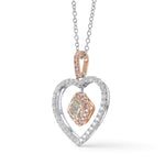 Fancy Green Radiant Double Halo Diamond Pendant