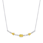 Fancy Intense Yellow Mix Diamond Necklace