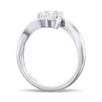 Round Solitaire Twist Diamond Ring