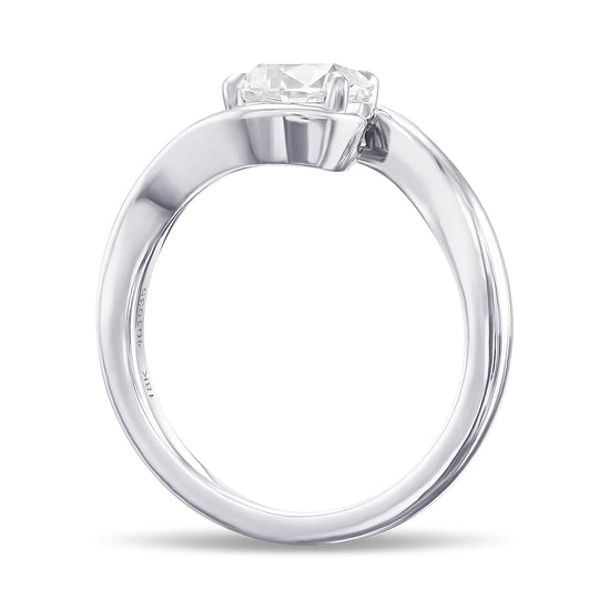 Round Solitaire Twist Diamond Ring