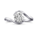 Round Solitaire Twist Diamond Ring