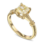 Fancy Yellow Radiant Solitaire Diamond Ring