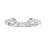 Contoured Diamond Wedding Band