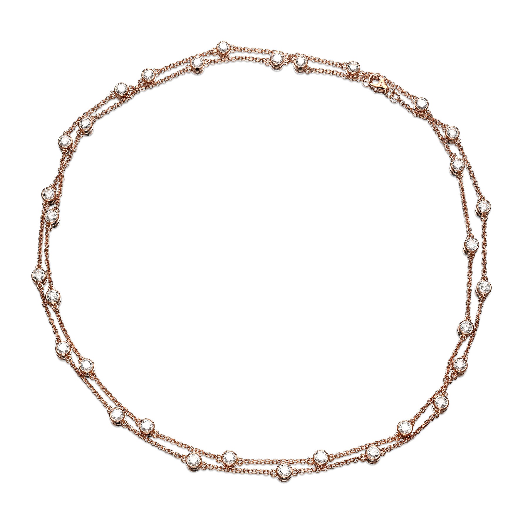 Full Length Bezel Diamond Chain