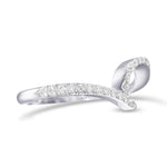 Contoured Diamond Wedding Band