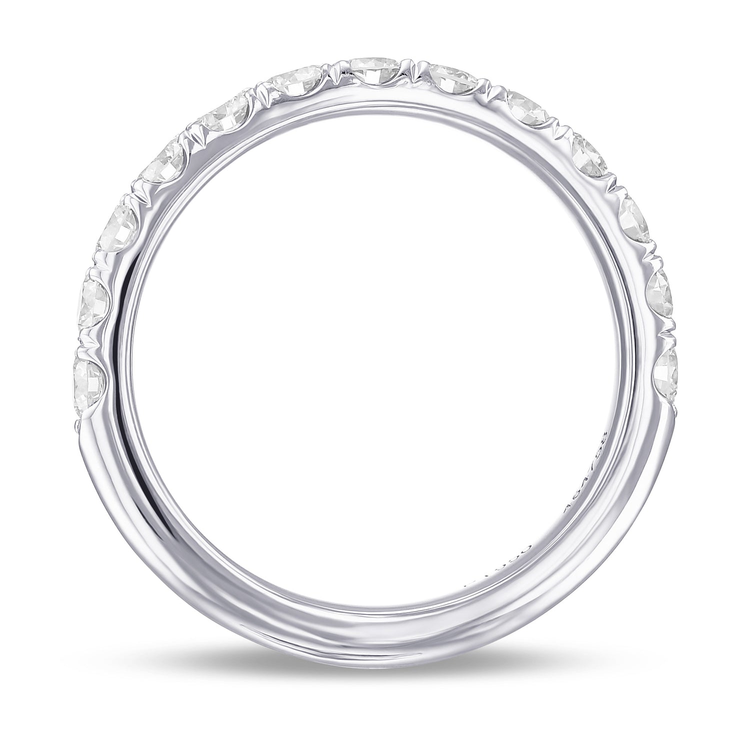 Round brilliant Diamond Half Eternity Band Ring