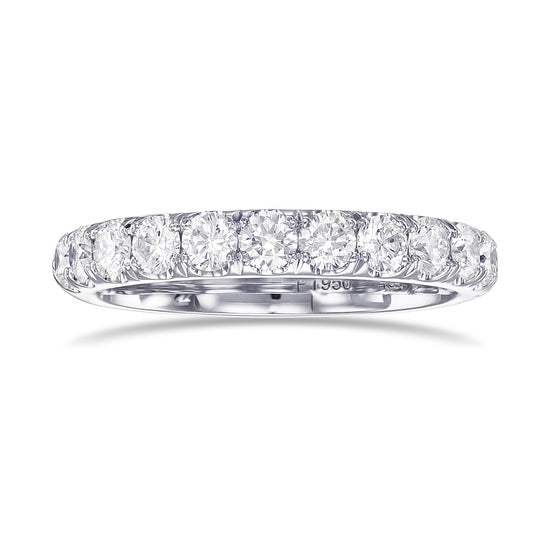 Round brilliant Diamond Half Eternity Band Ring