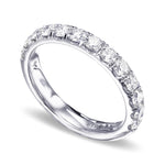 Round brilliant Diamond Half Eternity Band Ring