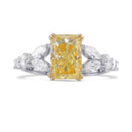 Fancy Light Yellow Radiant Stone-stone Diamond Ring