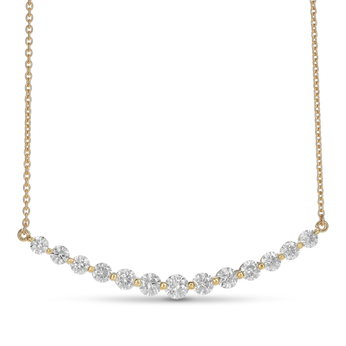 Round Brilliant Diamond Necklace