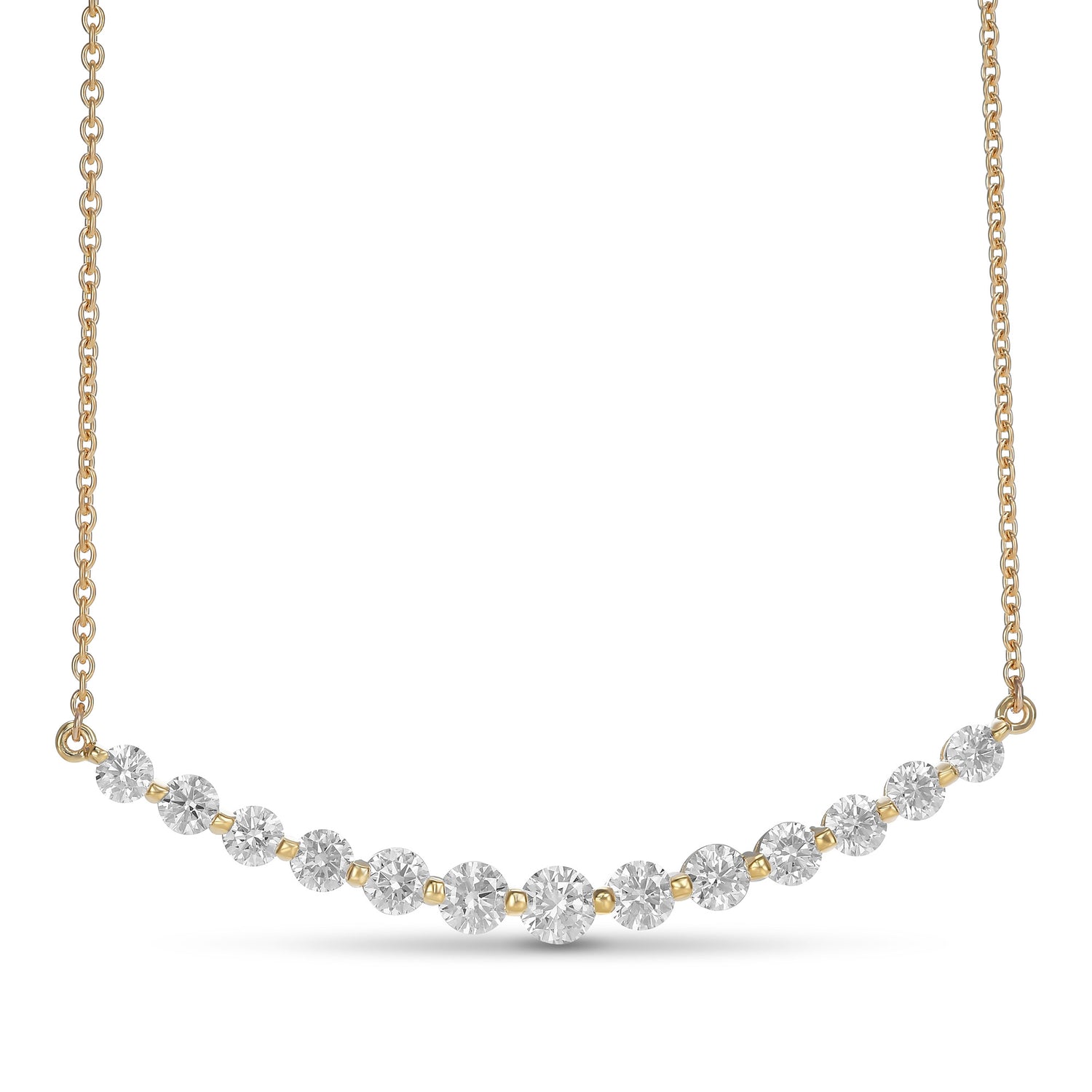 Round Brilliant Diamond Necklace