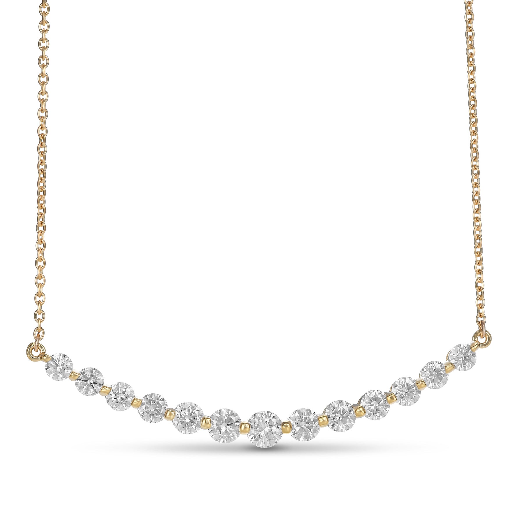 Round Brilliant Diamond Necklace