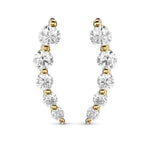 Colorless Round Brilliant Diamond Earrings