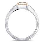 Fancy Dark Brown Asscher-cut Men's Diamond Ring