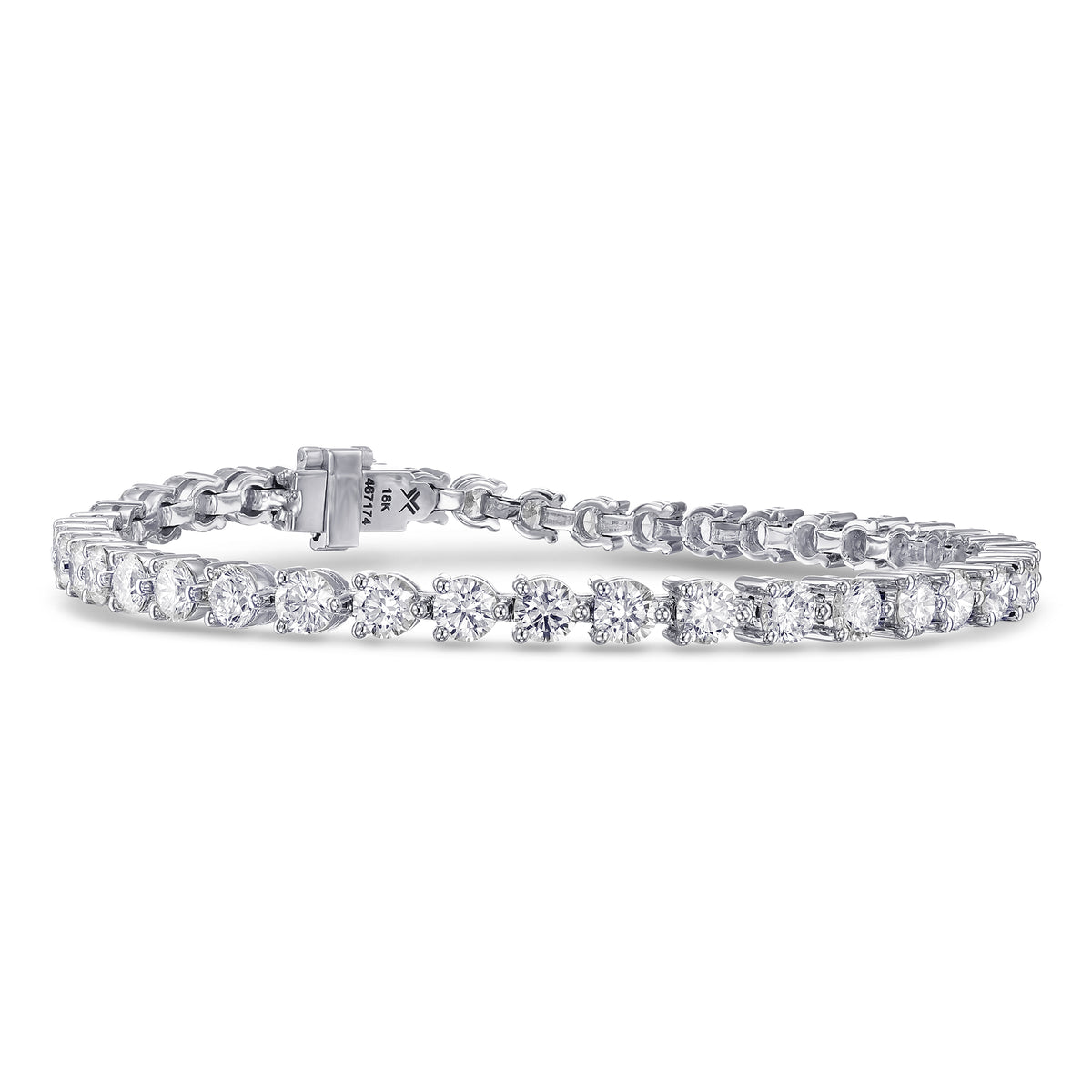 Round Brilliant Diamond Tennis Bracelet