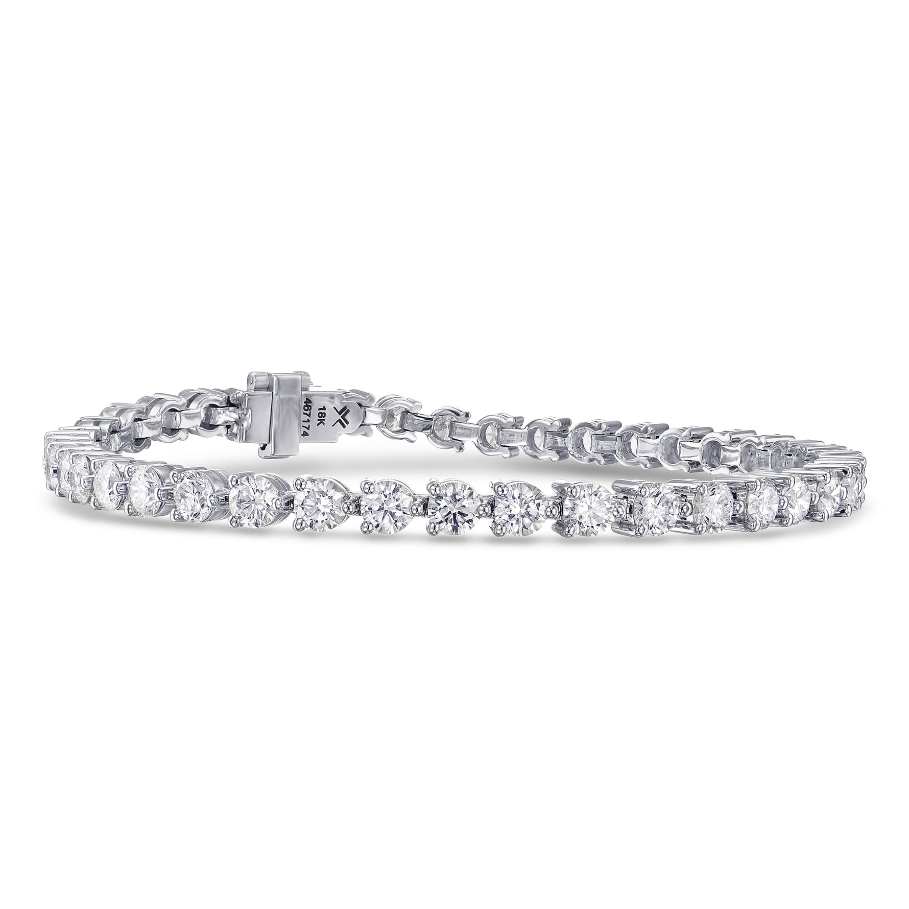 Round Brilliant Diamond Tennis Bracelet