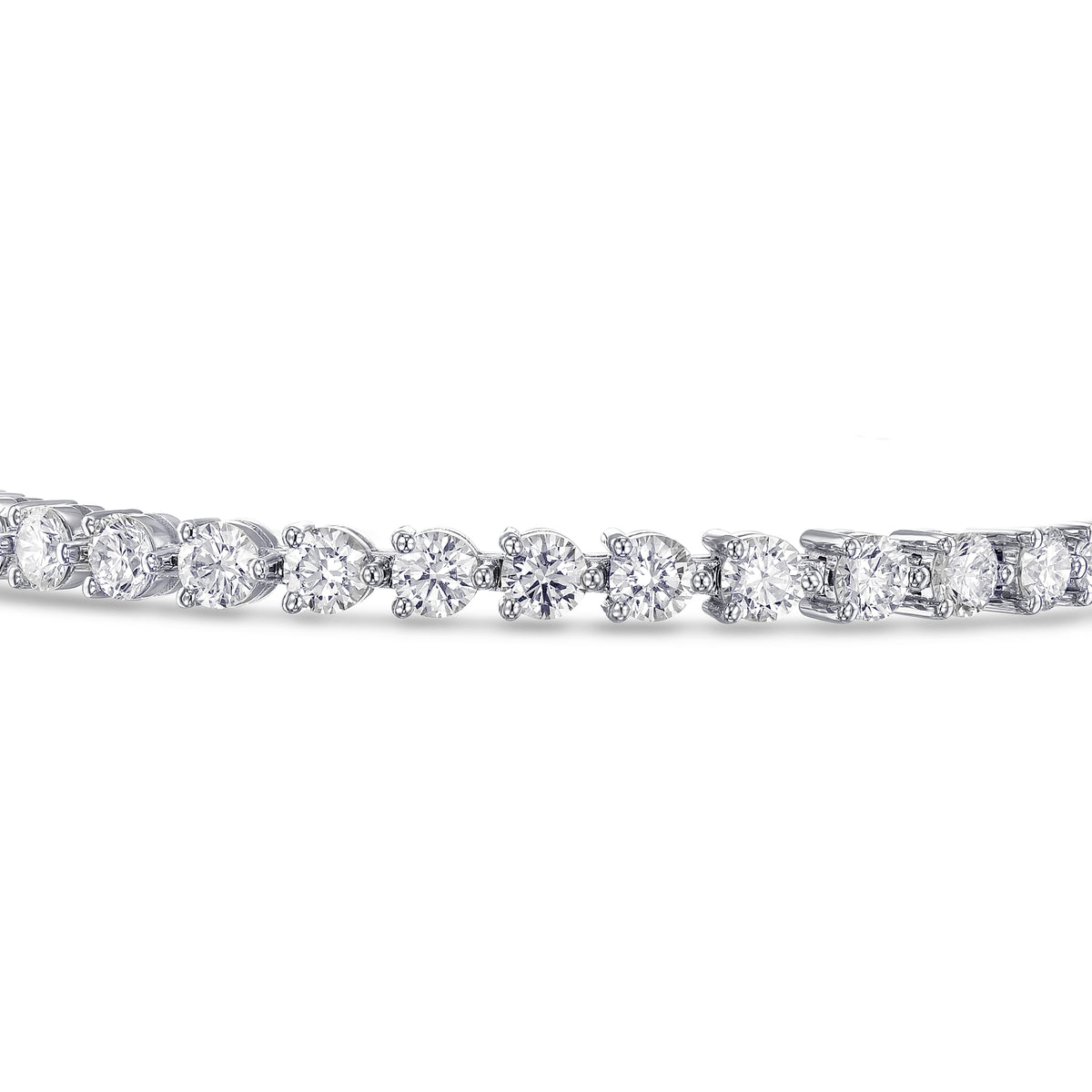 Round Brilliant Diamond Tennis Bracelet