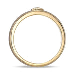 Fancy Yellow Cushion Solitaire Men's Ring