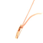 Rose Gold Diamond Infinity Pendant