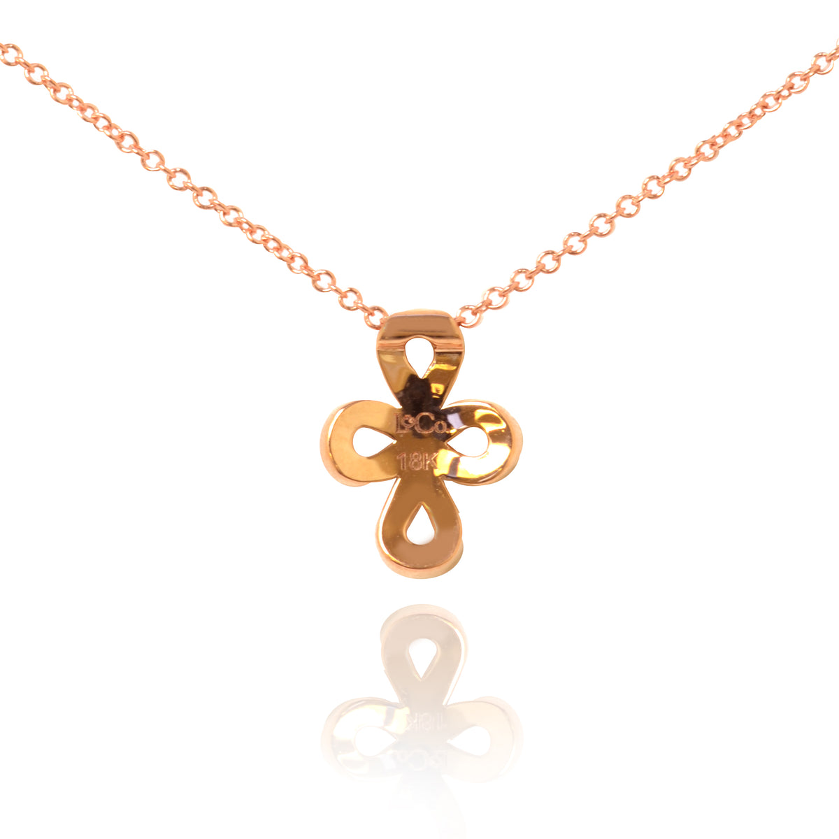 Rose Gold Diamond Infinity Pendant