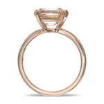 Fancy Brown Yellow Asscher Solitaire Diamond Ring