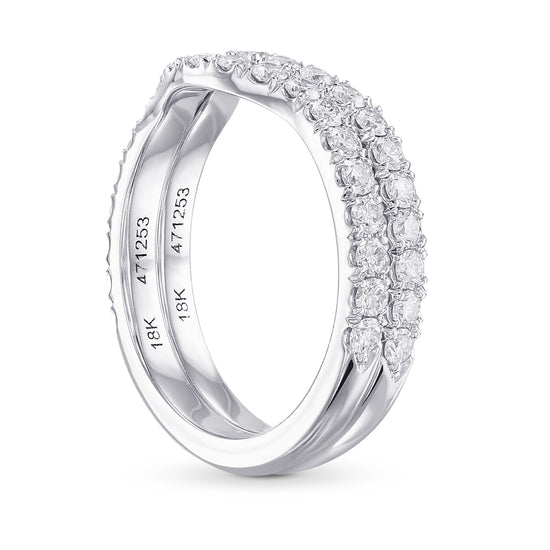 2 Contoured Diamond Wedding Bands
