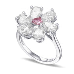 Fancy Intense Pink Heart & Pear Extraordinary Diamond Ring