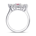 Fancy Intense Pink Heart & Pear Extraordinary Diamond Ring