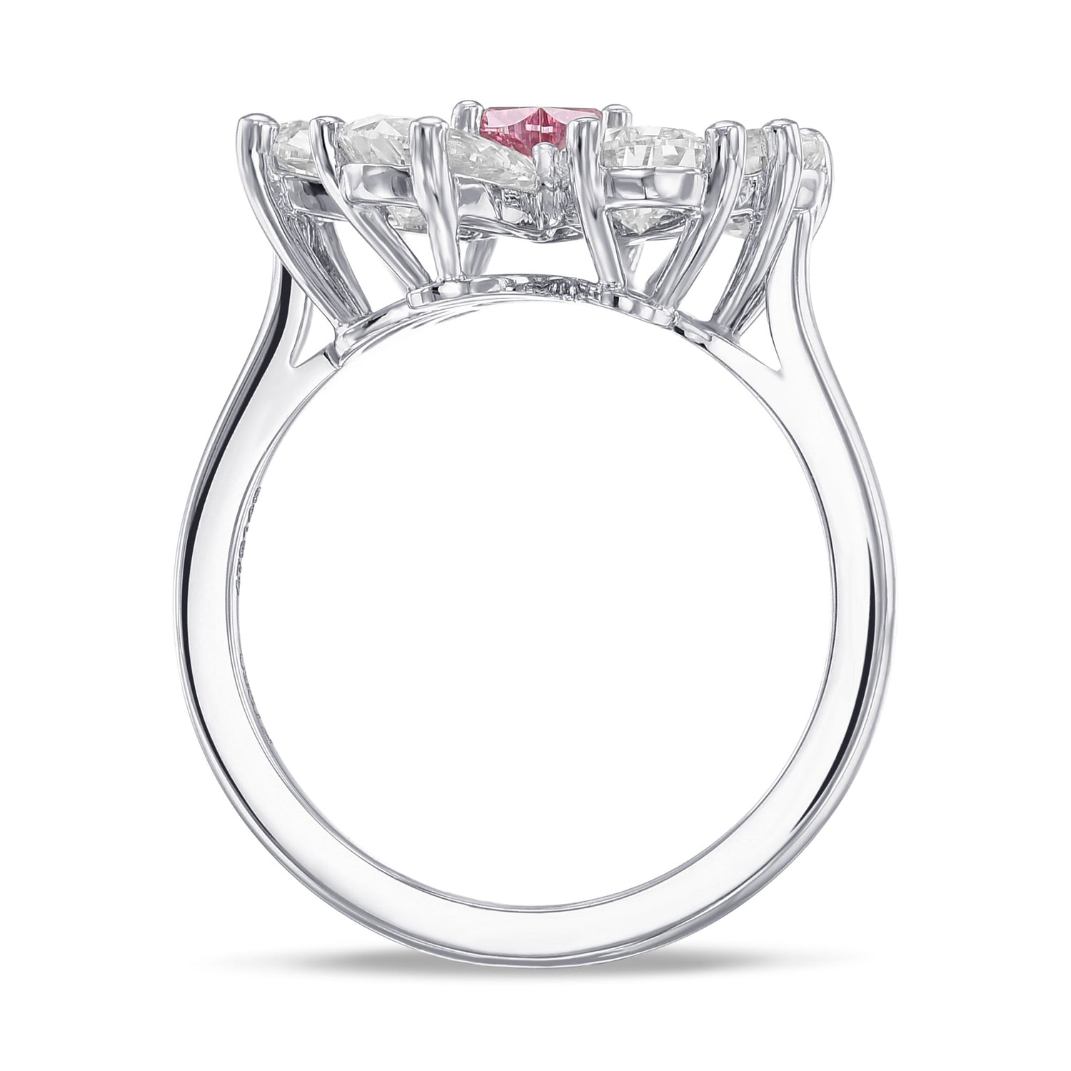 Fancy Intense Pink Heart & Pear Extraordinary Diamond Ring
