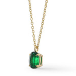 Oval Emerald Solitaire Pendant