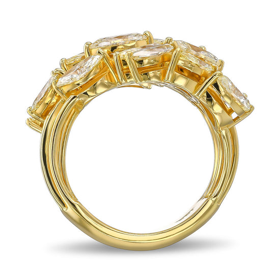  Marquise Cluster Couture Diamond Ring