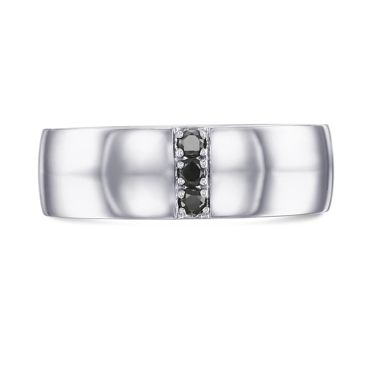 Gent's Black (heated) Diamond Ring