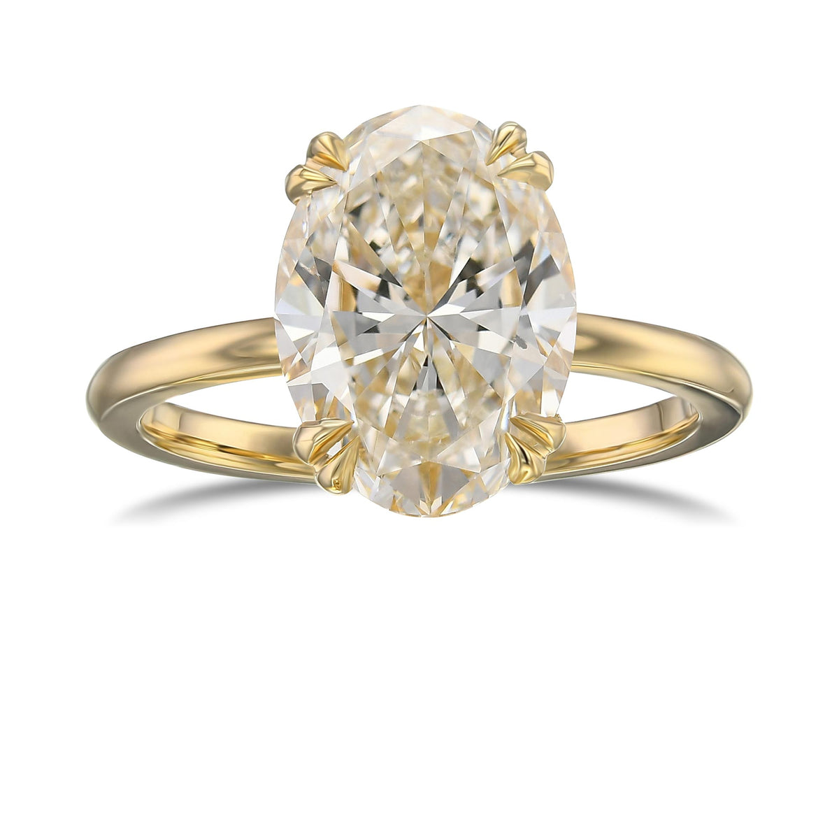 Oval Solitaire Diamond Ring