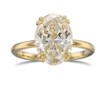 Oval Solitaire Diamond Ring
