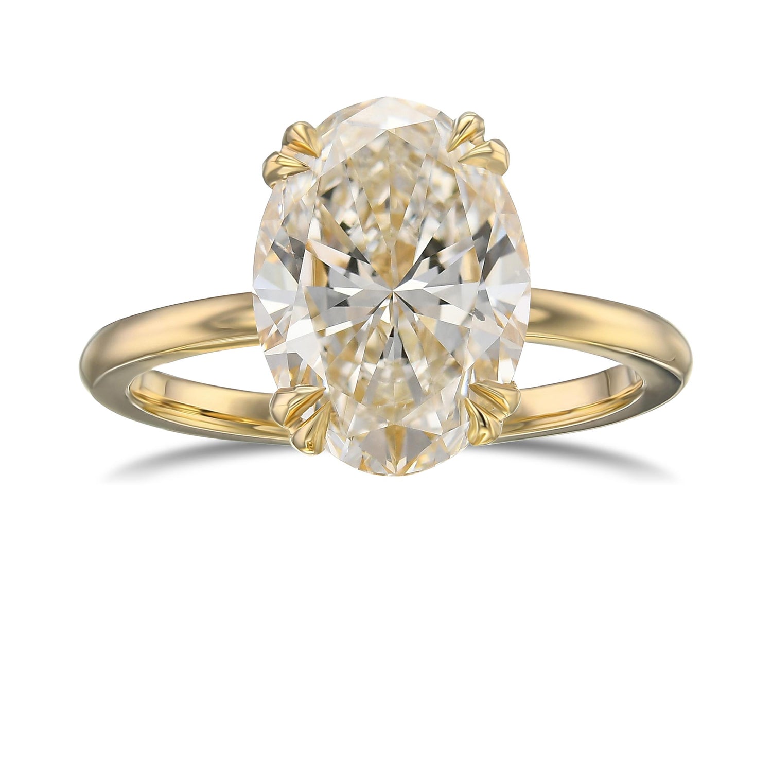 Oval Solitaire Diamond Ring