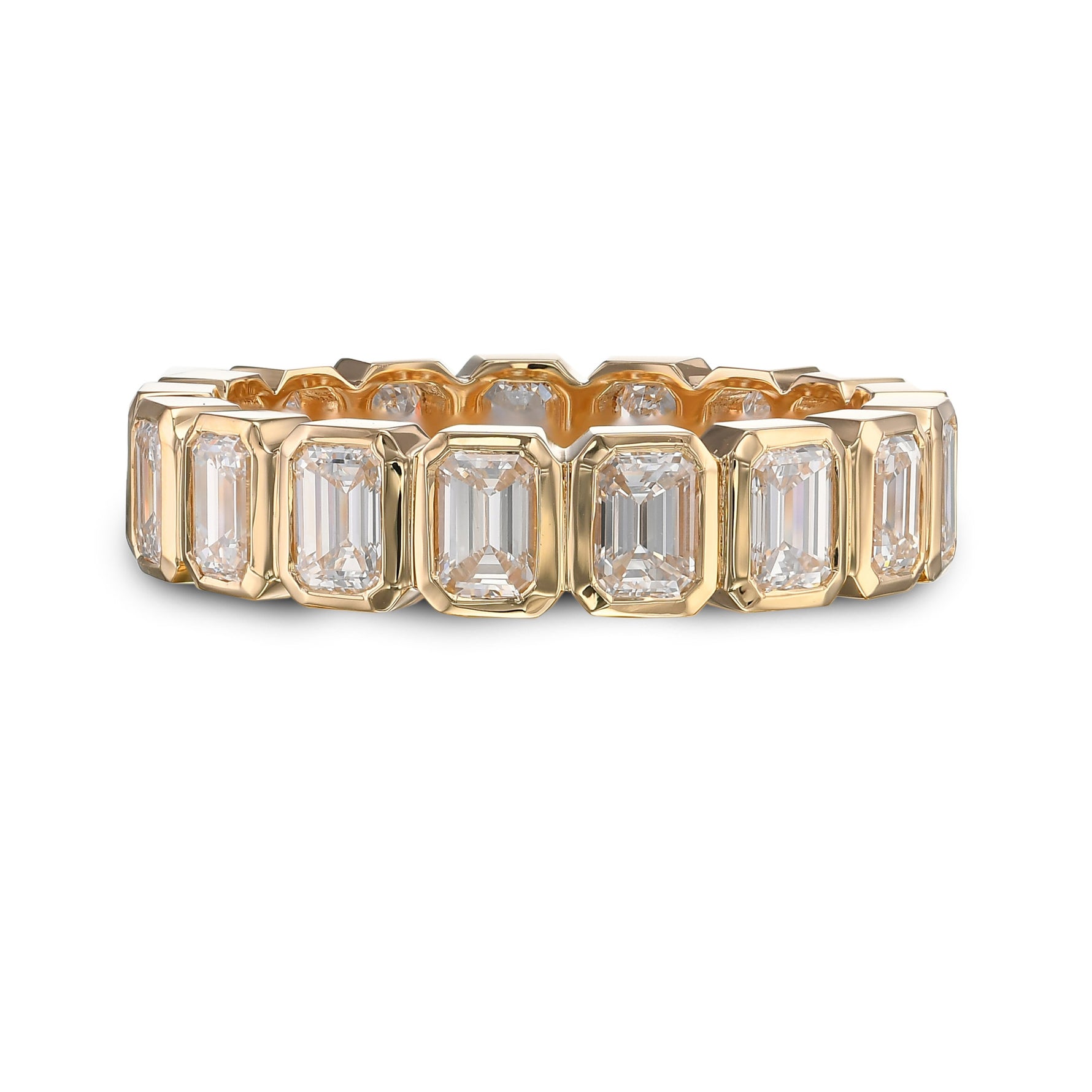 Emerald-cut Diamond Full Eternity Ring