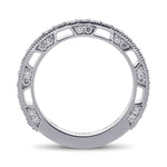 Fancy Greenish Yellow & Colorless Diamond Wedding Band