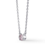 Argyle Fancy Light Pink Round Solitaire Diamond Pendant
