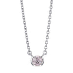 Argyle Fancy Light Pink Round Solitaire Diamond Pendant