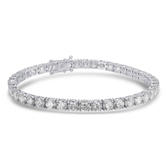 Colorless Round Brilliant Diamond Tennis Bracelet