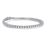 Colorless Round Brilliant Diamond Tennis Bracelet
