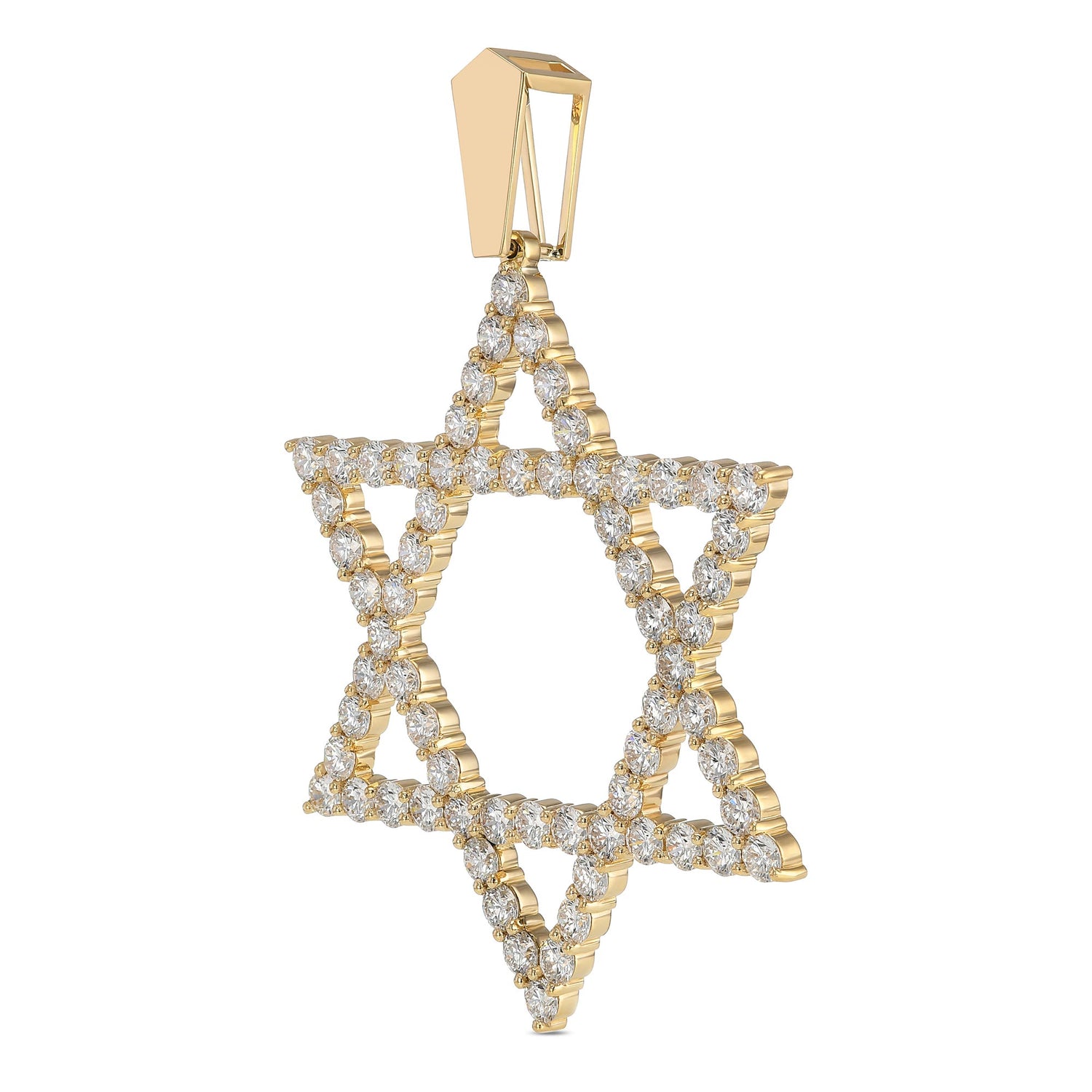 Star of David Diamond Pendant