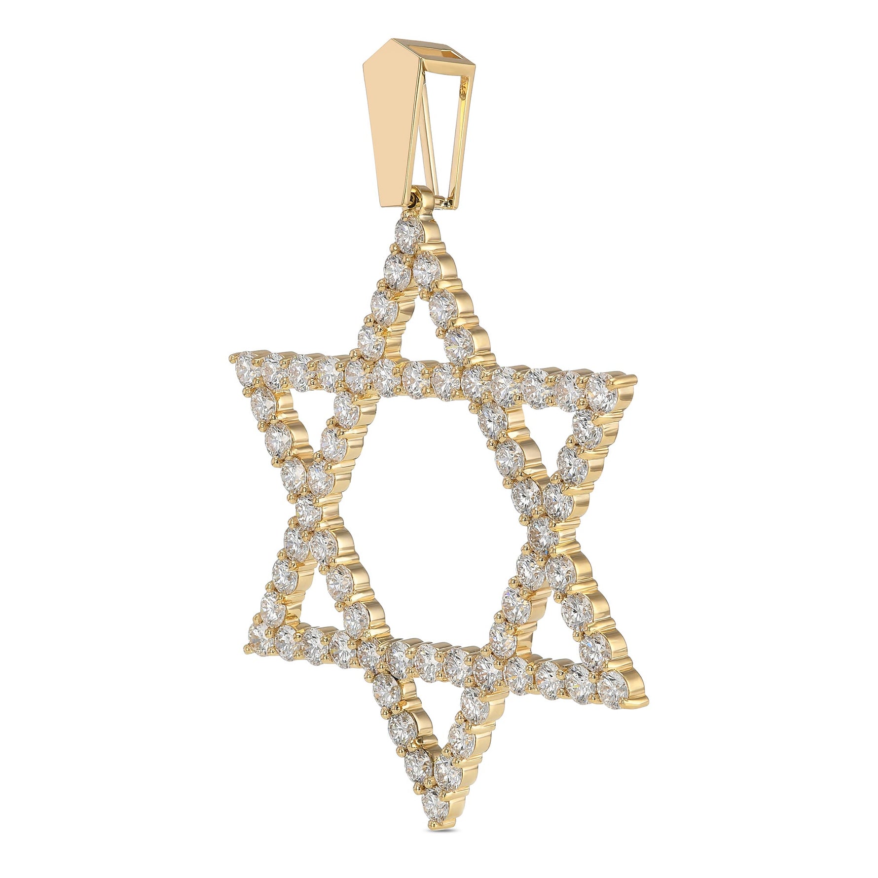 Star of David Diamond Pendant