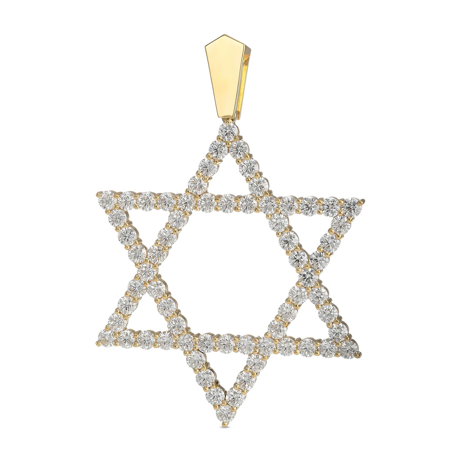 Star of David Diamond Pendant