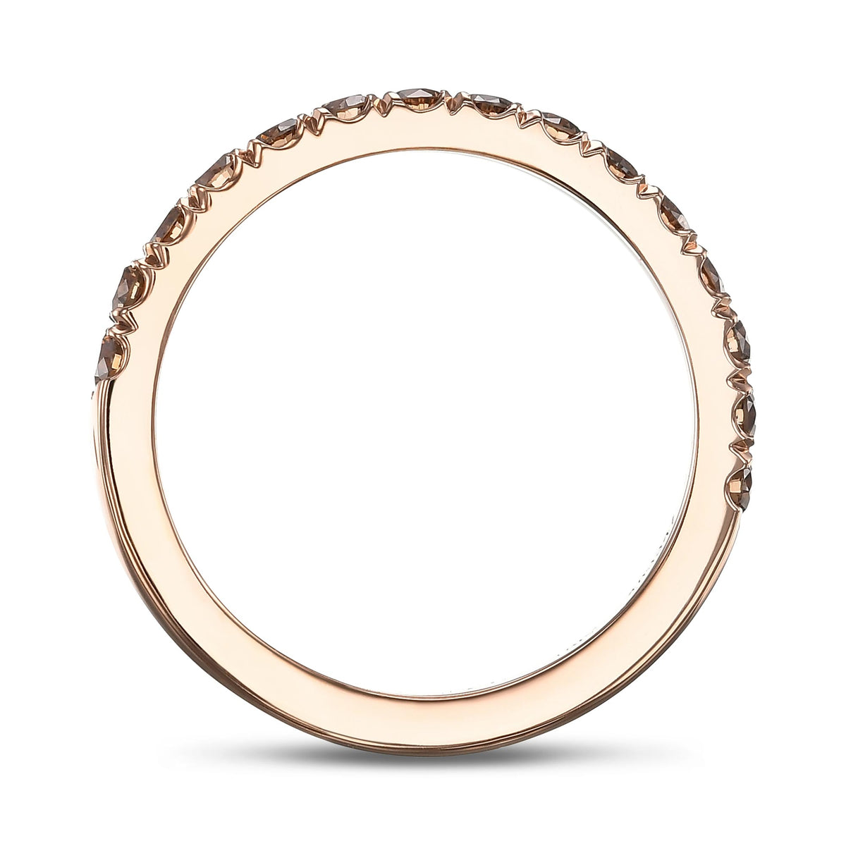 Fancy Brown Diamond Wedding Band