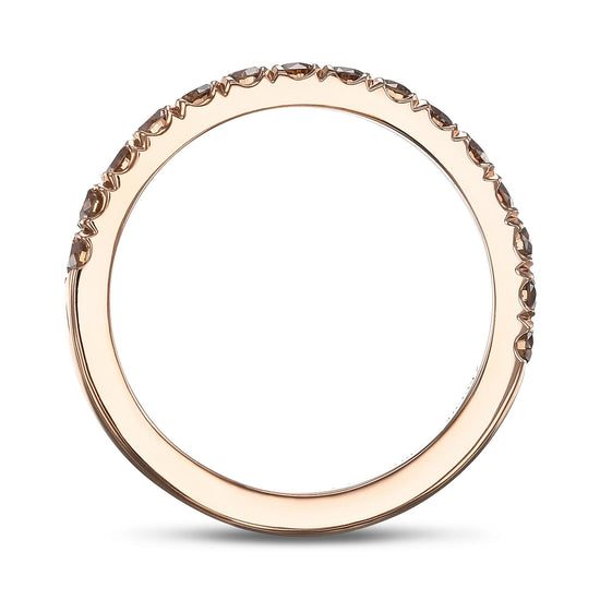 Fancy Brown Diamond Wedding Band