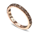 Fancy Brown Diamond Wedding Band